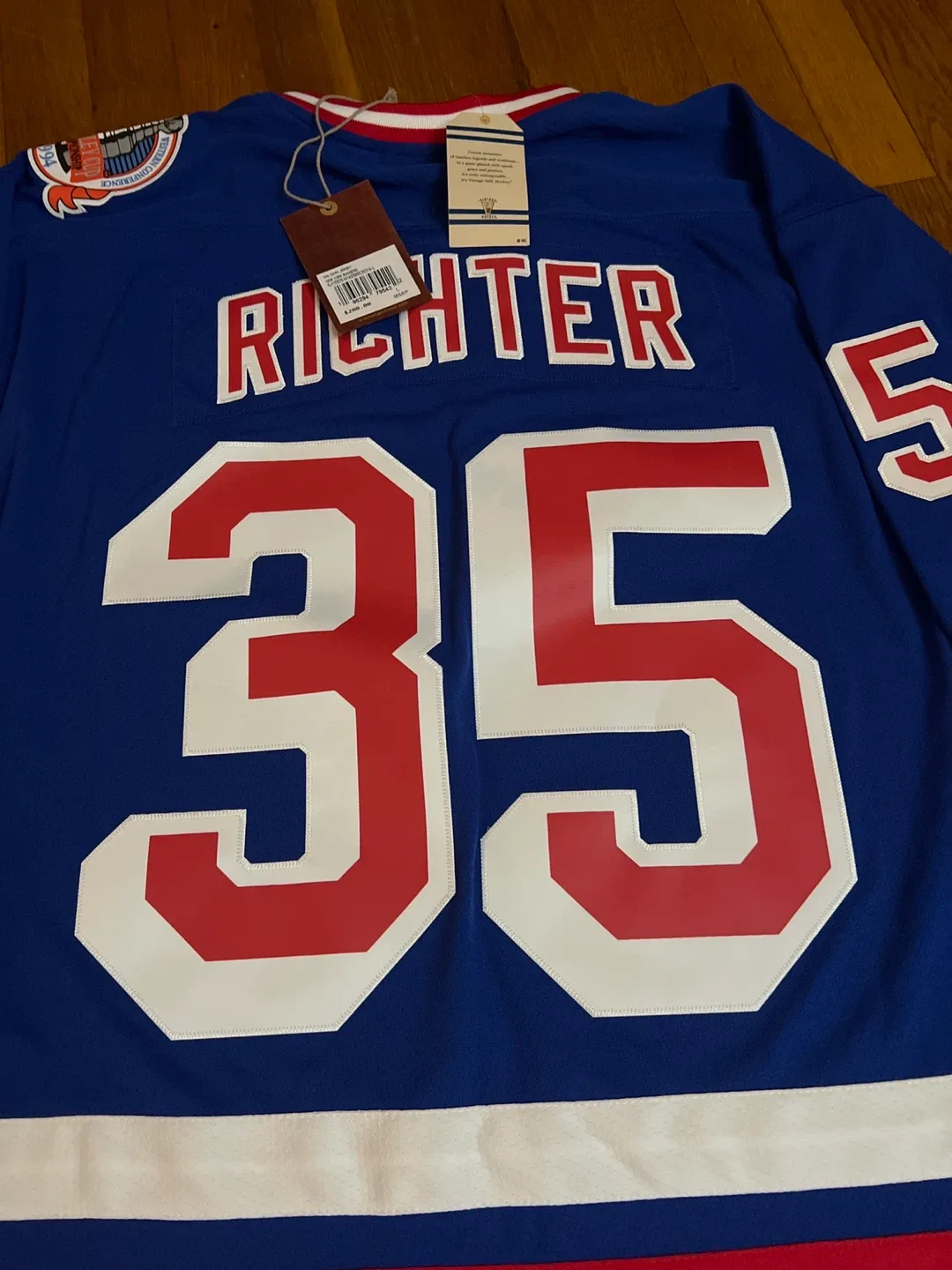 Vintage Hockey Rangers Richter Jersey - Size L image indicator(6)