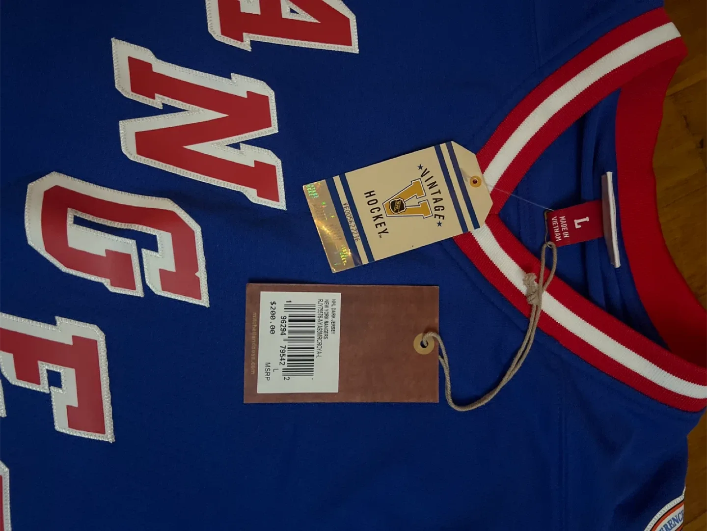 Vintage Hockey Rangers Richter Jersey - Size L image indicator(2)