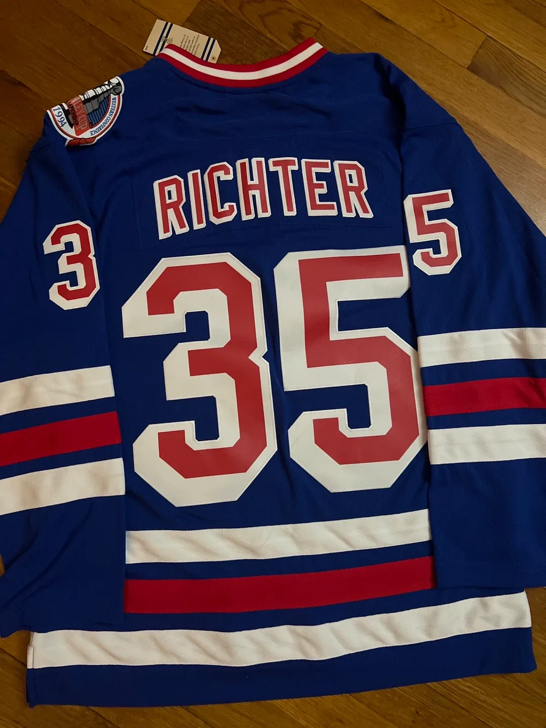 Vintage Hockey Rangers Richter Jersey - Size L image indicator(3)