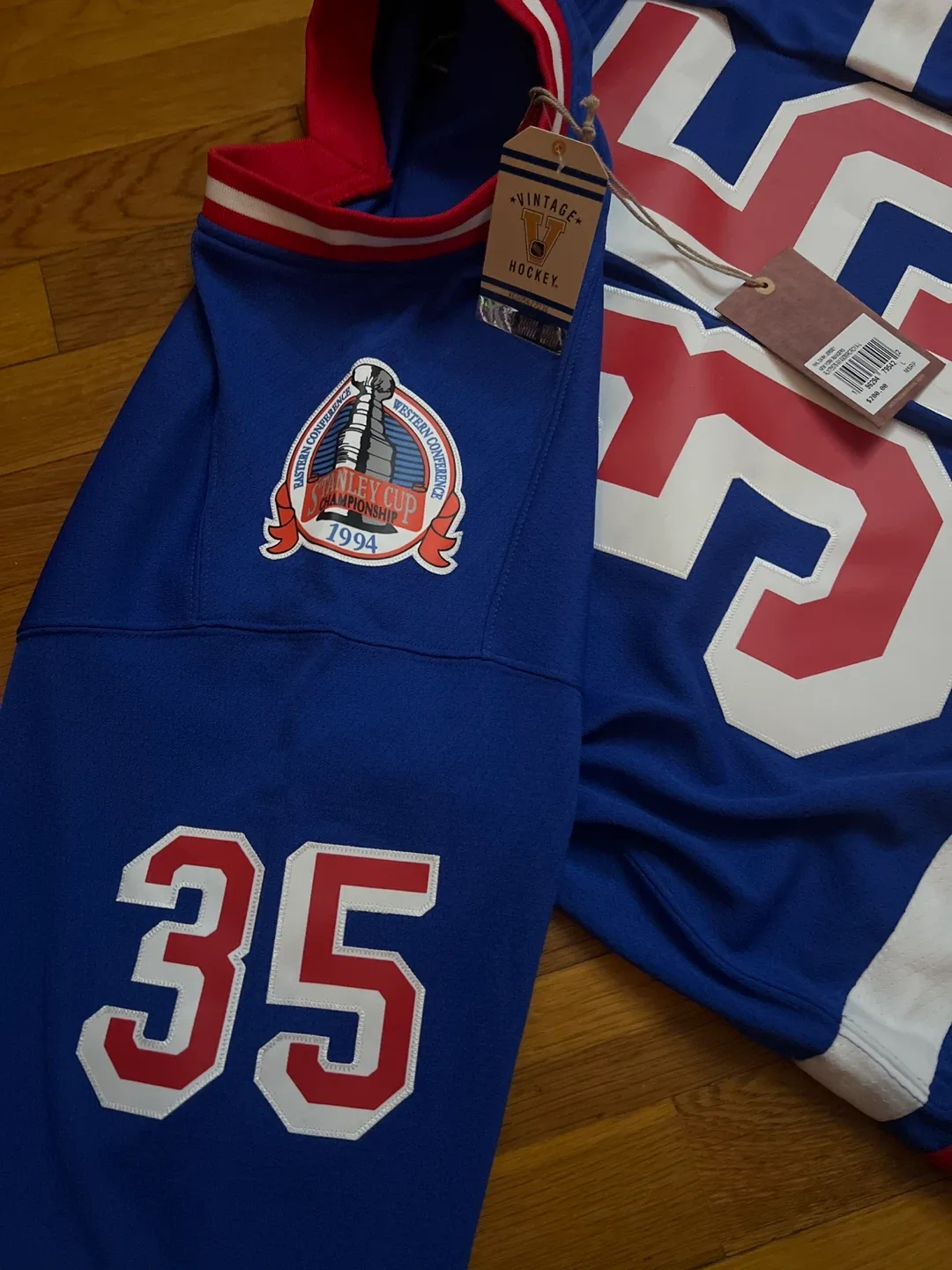 Vintage Hockey Rangers Richter Jersey - Size L image indicator(4)