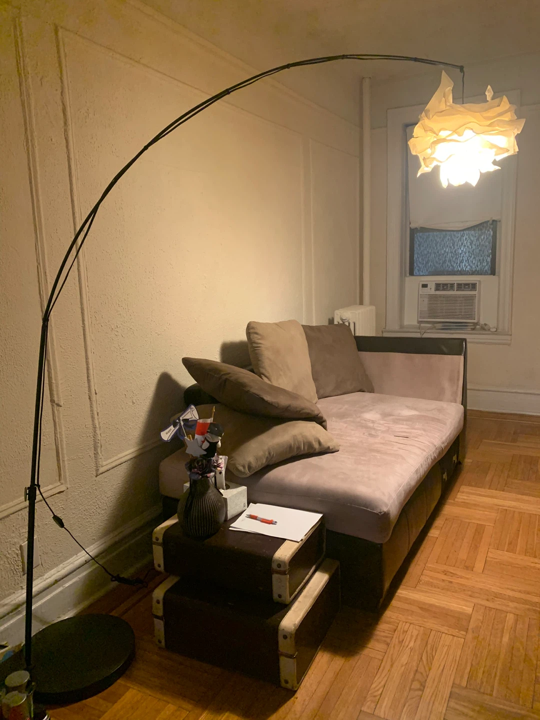 ✨ Modern Adjustable Arc Floor Lamp – Soft Glow Pendant Shade ✨ - photo 2