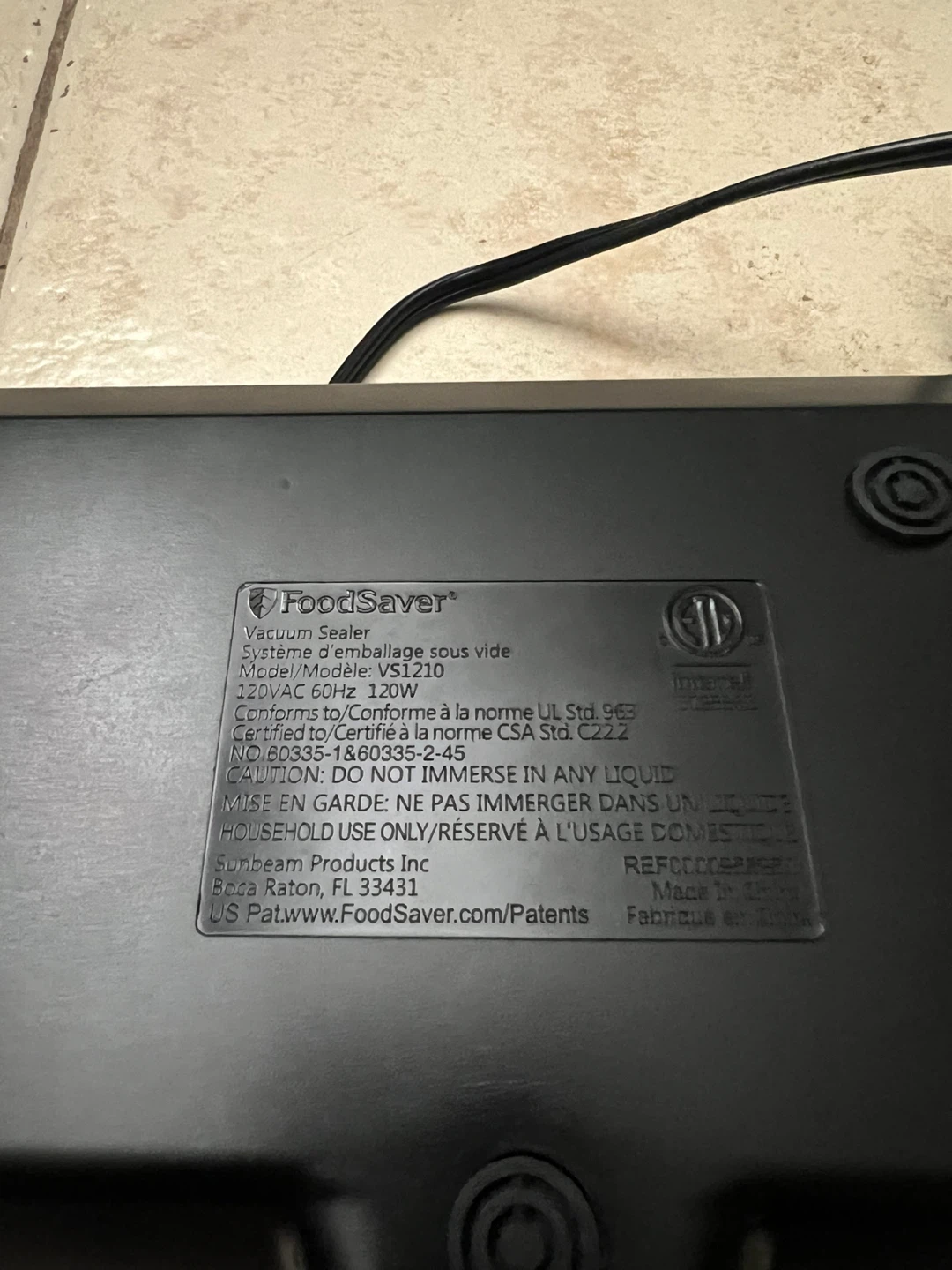 FoodSaver VS1210 Vacuum Sealer - photo 4