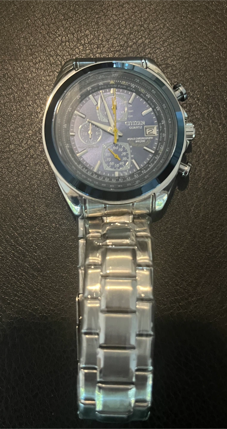 Citizen Quartz World Chronograph Watch