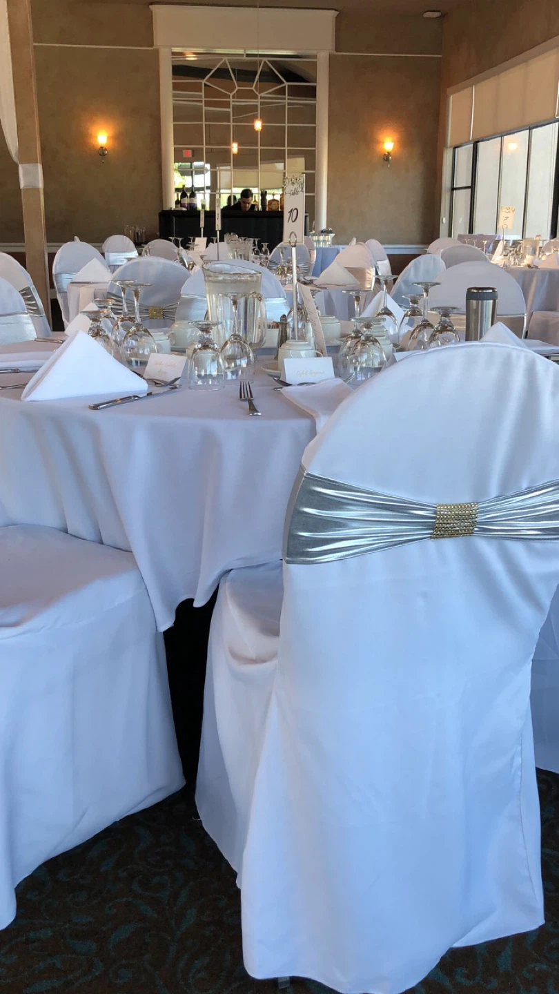 White Chair Covers slip-ons - photo 2