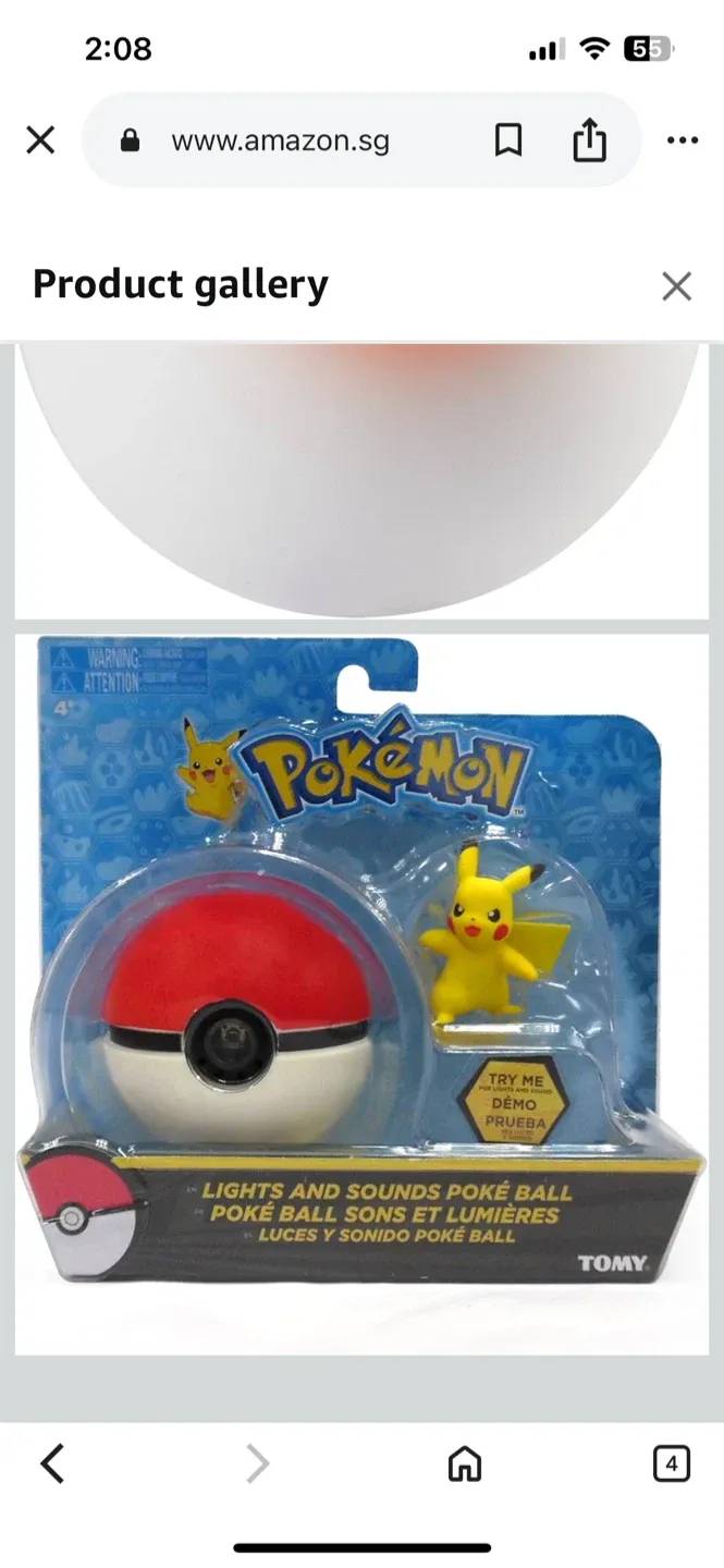 Pokémon Lights and Sounds Poké Ball by TOMY - New! image indicator(5)