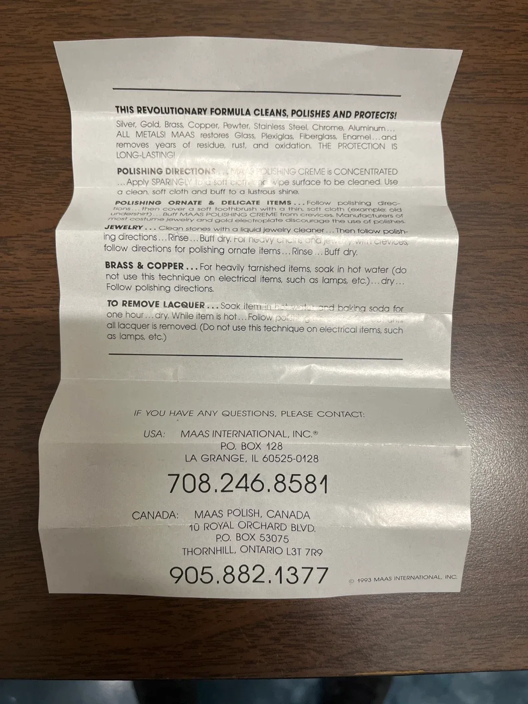 MAAS Metal Polishing Creme image indicator(2)