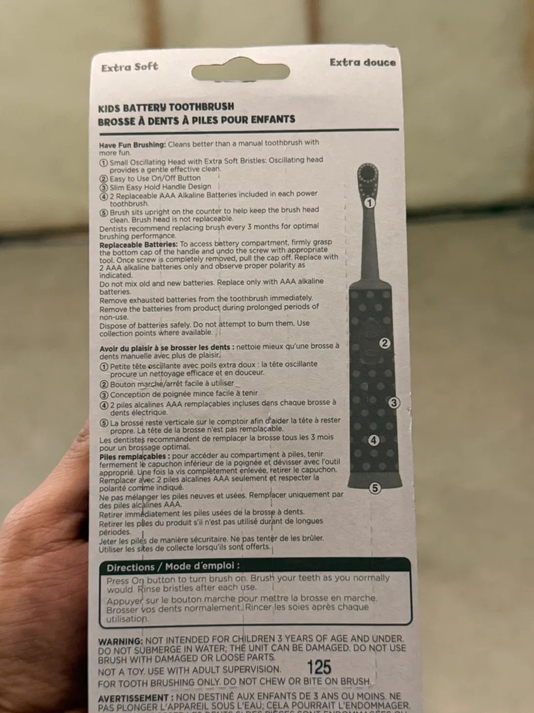 Equate Kids Battery Toothbrush (2‑pack) + Colgate Toothbrush image indicator(4)