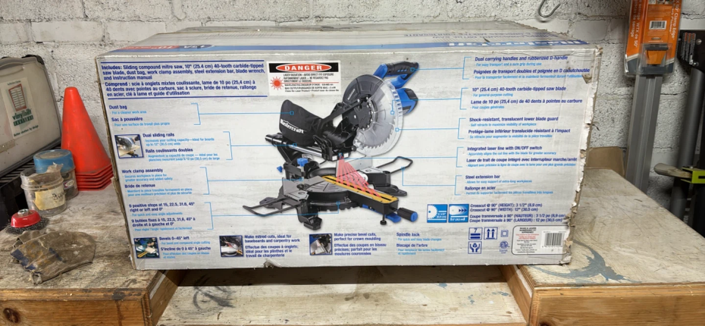 Mastercraft 10" Sliding Compound Mitre Saw - photo 3