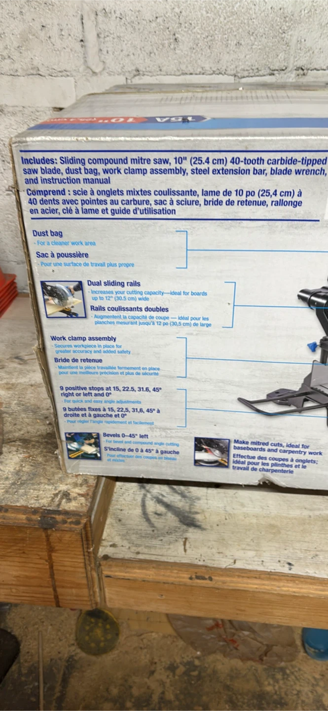 Mastercraft 10" Sliding Compound Mitre Saw - photo 5