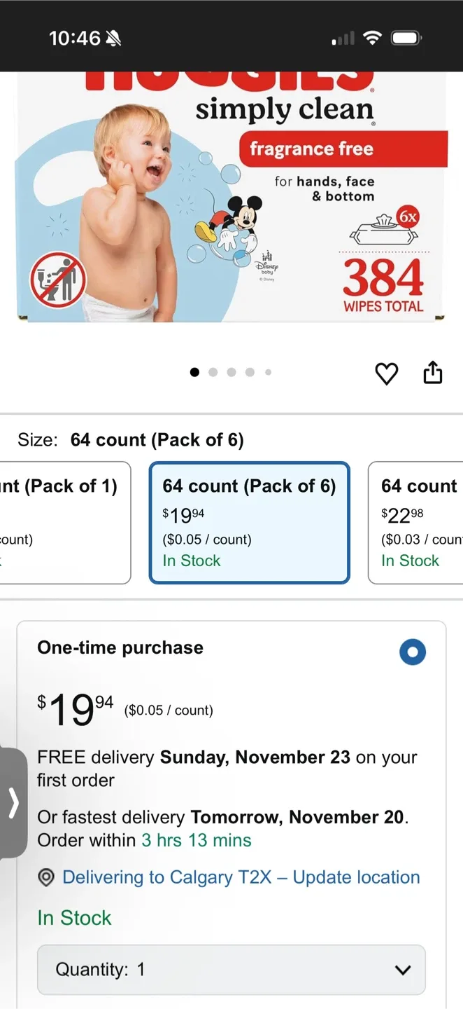 Huggies Simply Clean Wipes, 6 Refill Packs image indicator(3)