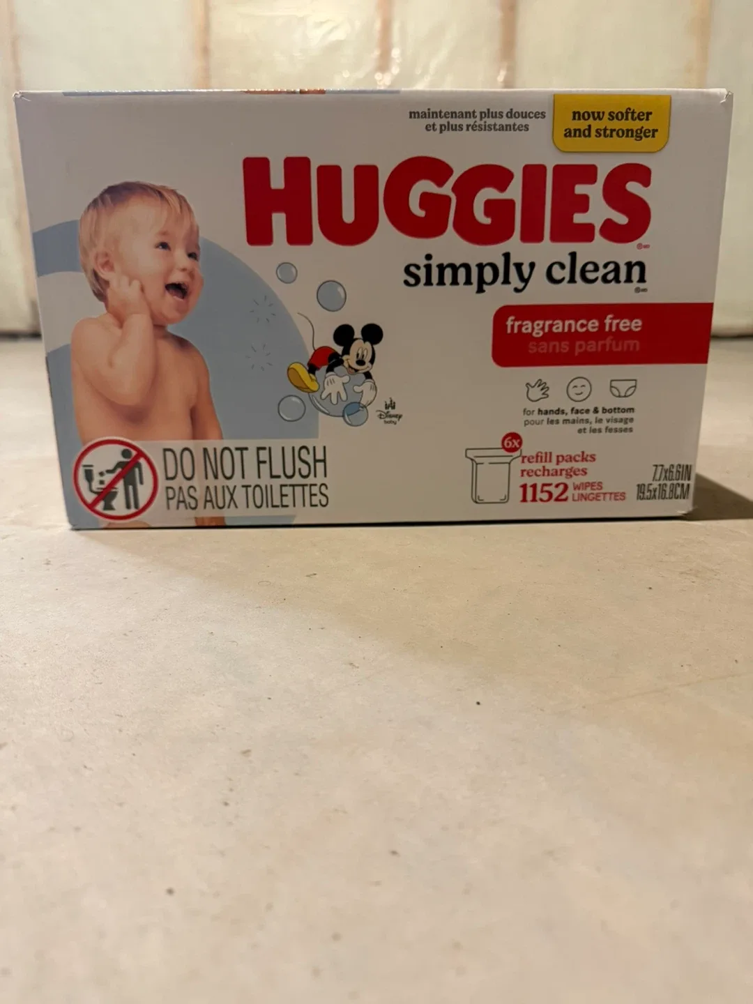 Huggies Simply Clean Wipes, 6 Refill Packs