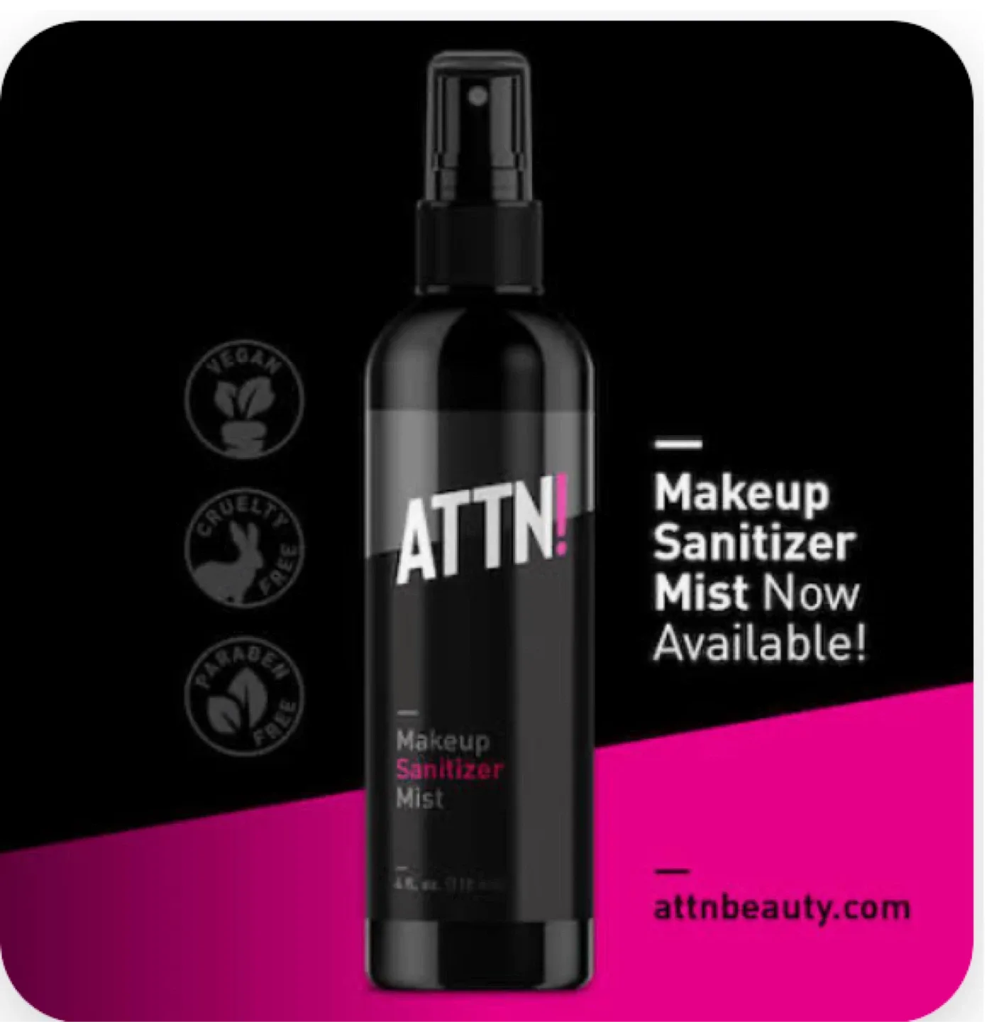 ATTN! Makeup Sanitizer Mist