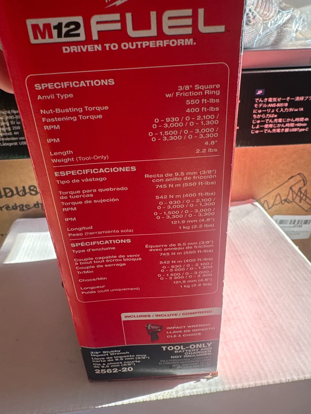 Milwaukee M12 FUEL 3/8" Stubby Impact Wrench - NEW image indicator(4)