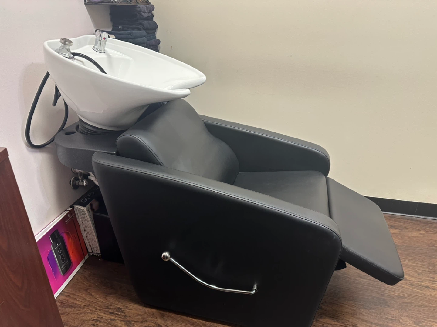Salon Shampoo Bowl Chair - Black - photo 3