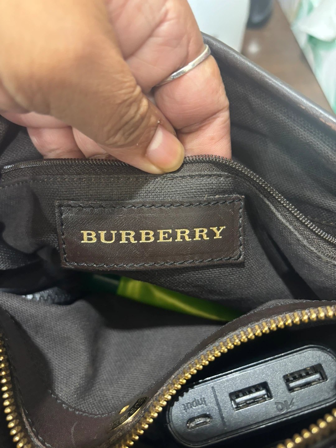 Burberry Plaid Handbag - photo 5