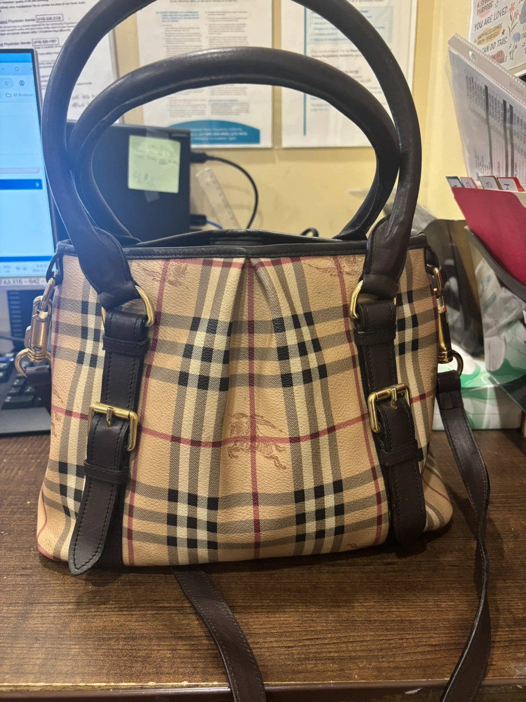 Burberry Plaid Handbag - photo 2