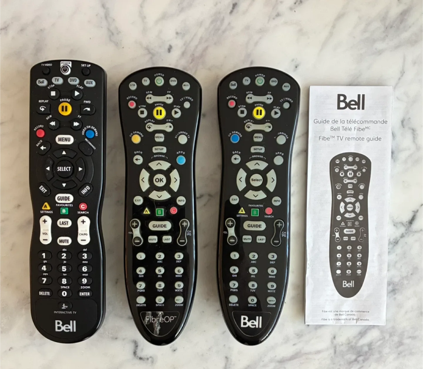 Bell Fibe TV Remotes + Guide