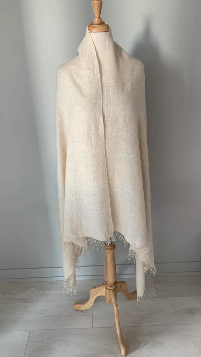 Vintage Premium Pure Lamb Wool & Cashmere Shall Unisex image indicator(10)