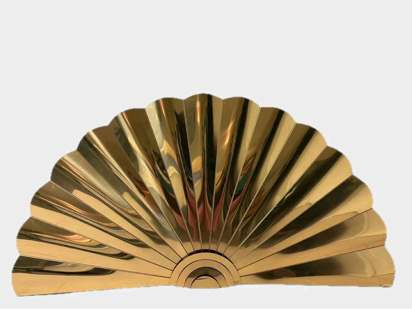 Gold Fan Wall Decor