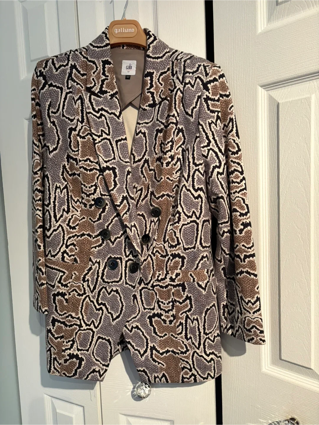 Cabi Snakeskin Blazer - Size 10