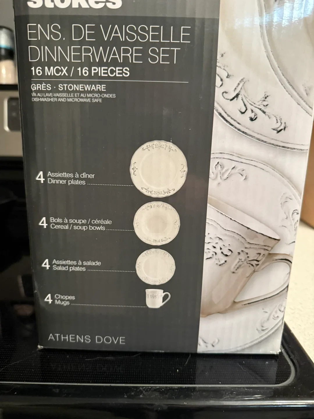 Stokes Athens Dove 16-Piece Dinnerware Set image indicator(2)