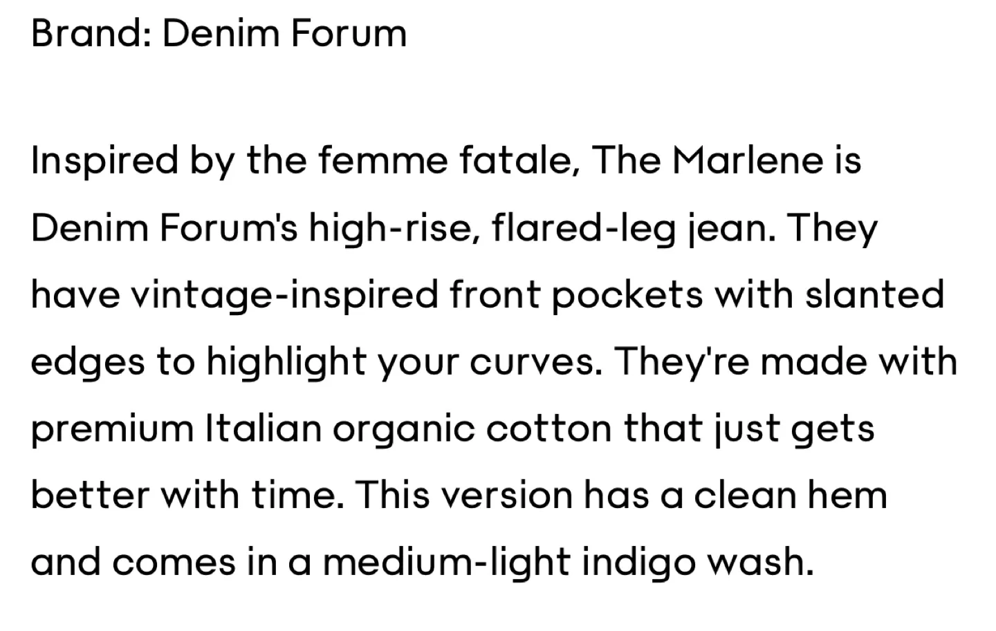 Aritzia-Denim Forum The Marlene 60s High Rise Flare Jeans - 26W image indicator(7)