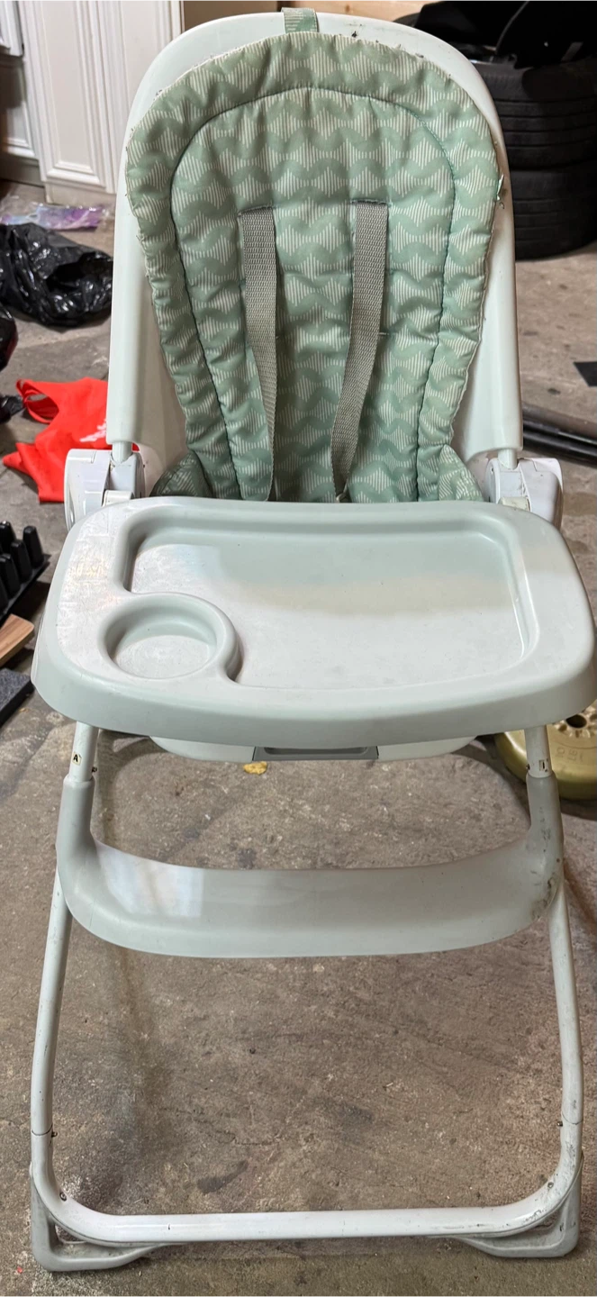 High Chair - White & Green - photo 4