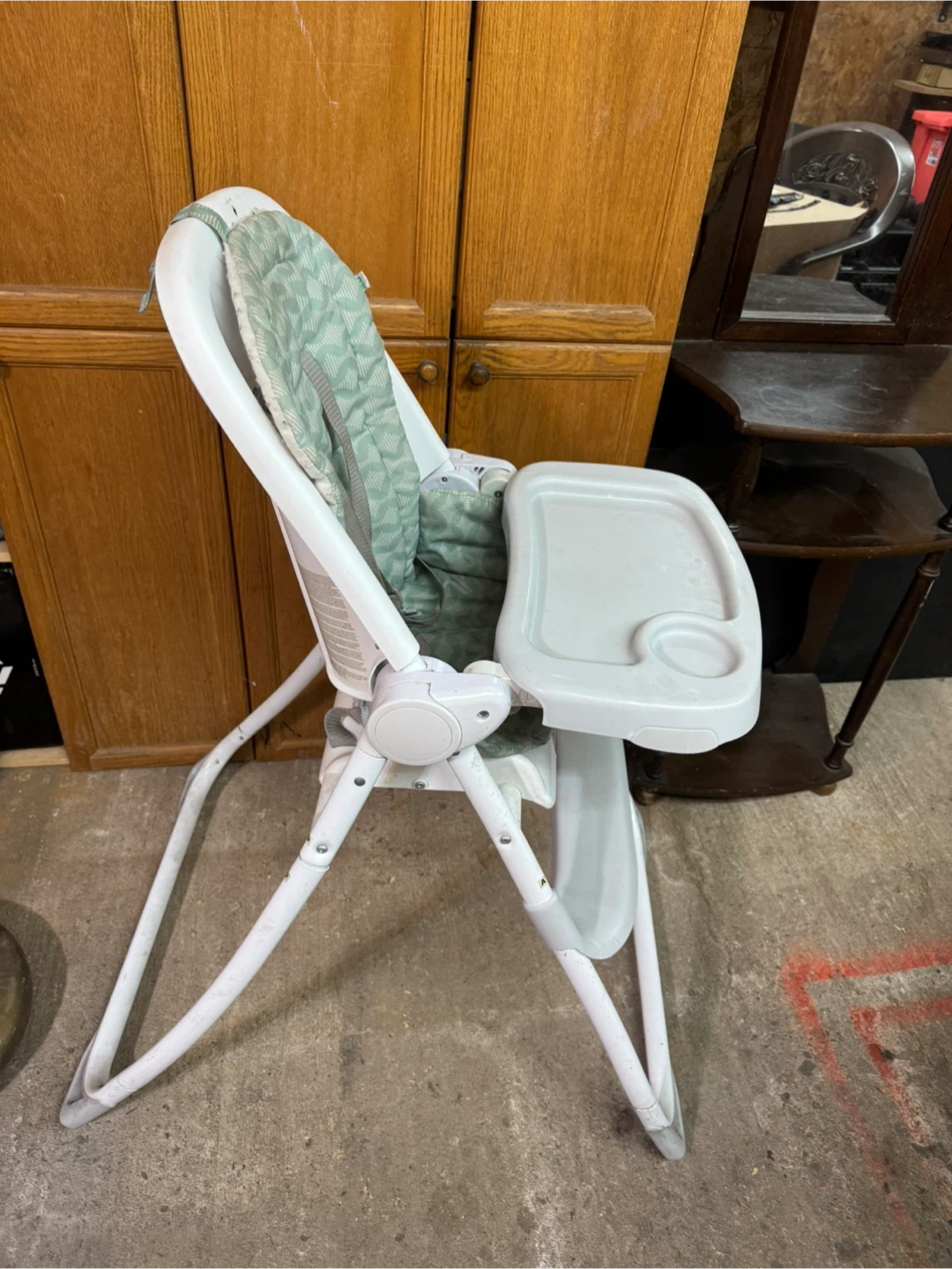 High Chair - White & Green - photo 2