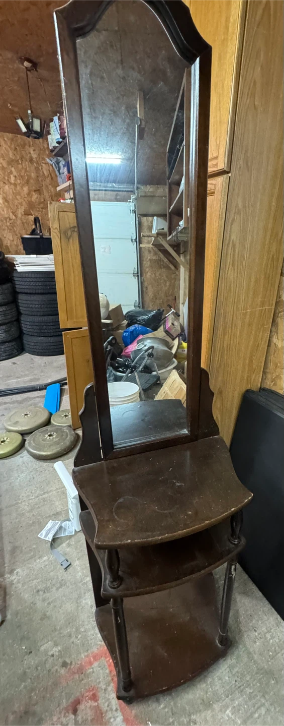 Antique Hall Stand with Mirror - photo 2