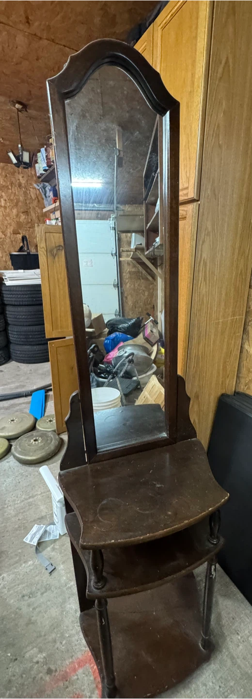 Antique Hall Stand with Mirror