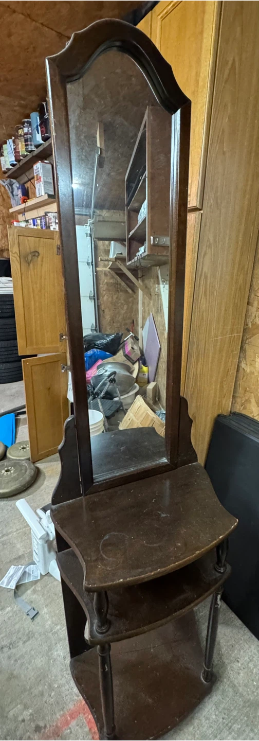 Antique Hall Stand with Mirror - photo 3