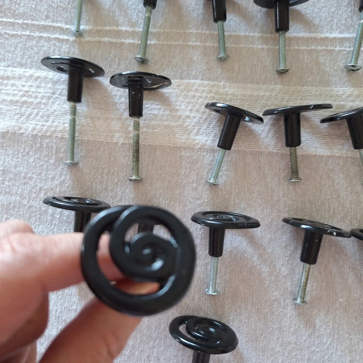 Lot of Black Door Knobs - 26 Pieces image indicator(2)
