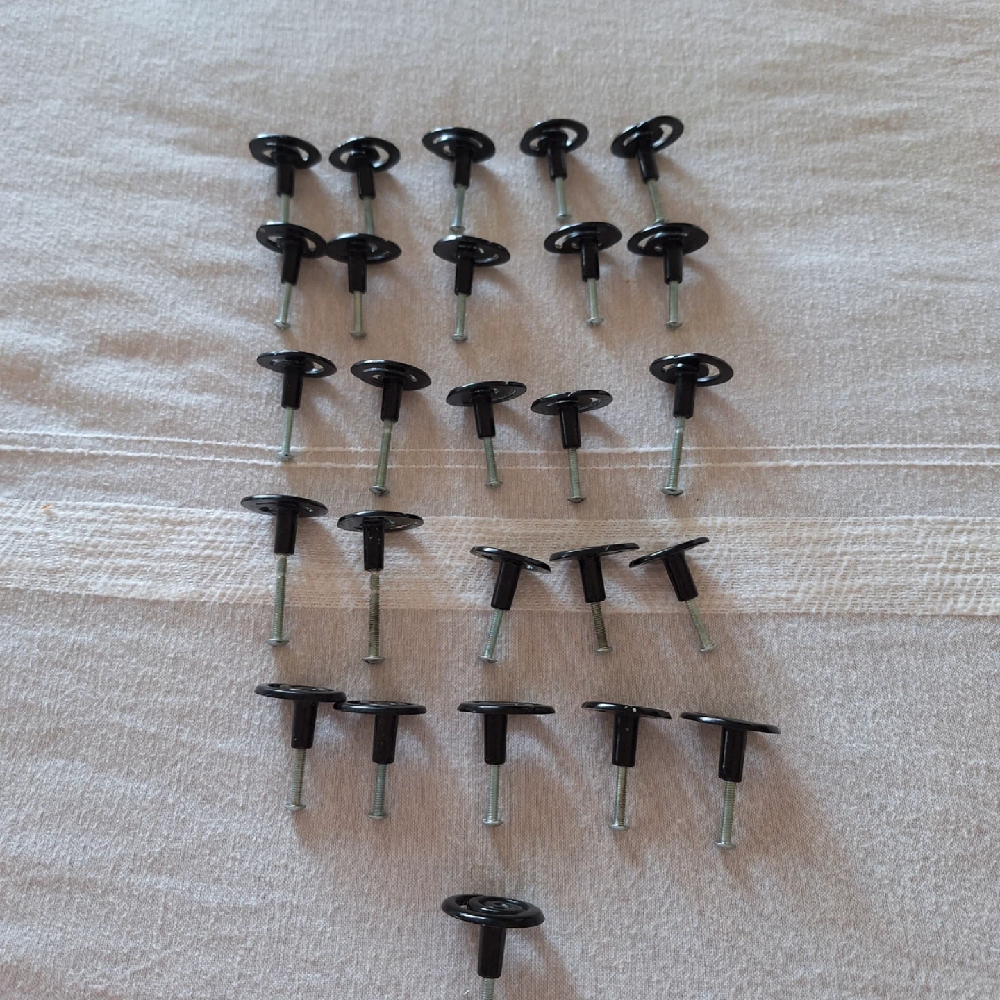Lot of Black Door Knobs - 26 Pieces