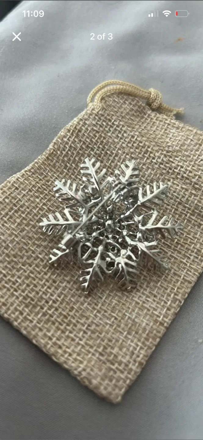 Snowflake Brooch Pin image indicator(3)