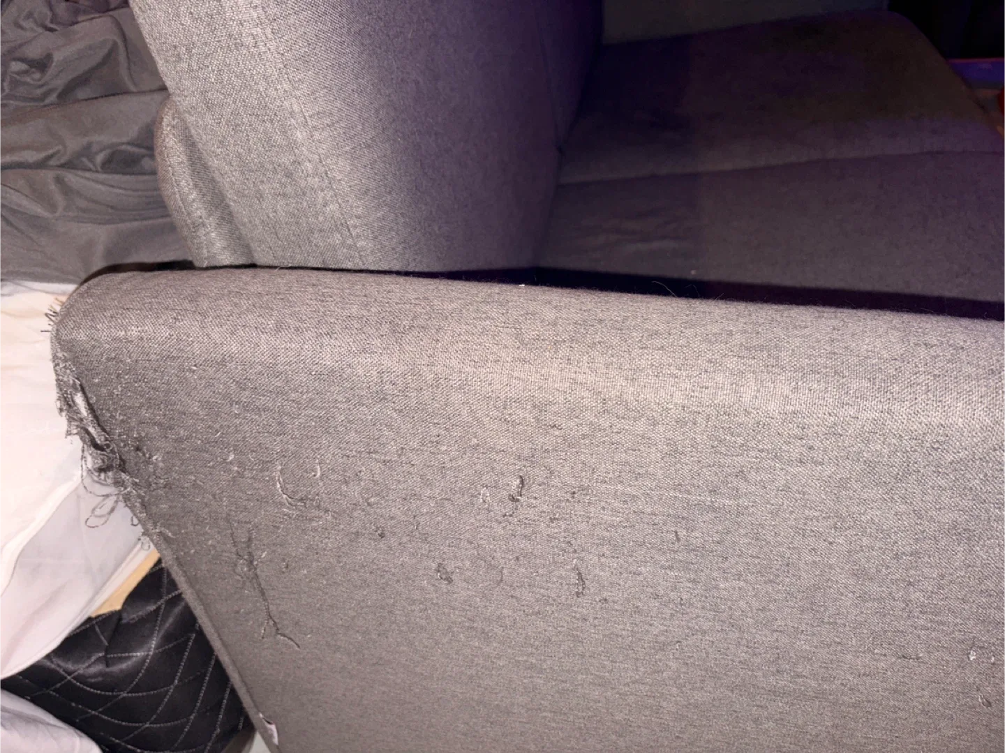 Grey Loveseat - Heavily Damaged image indicator(3)