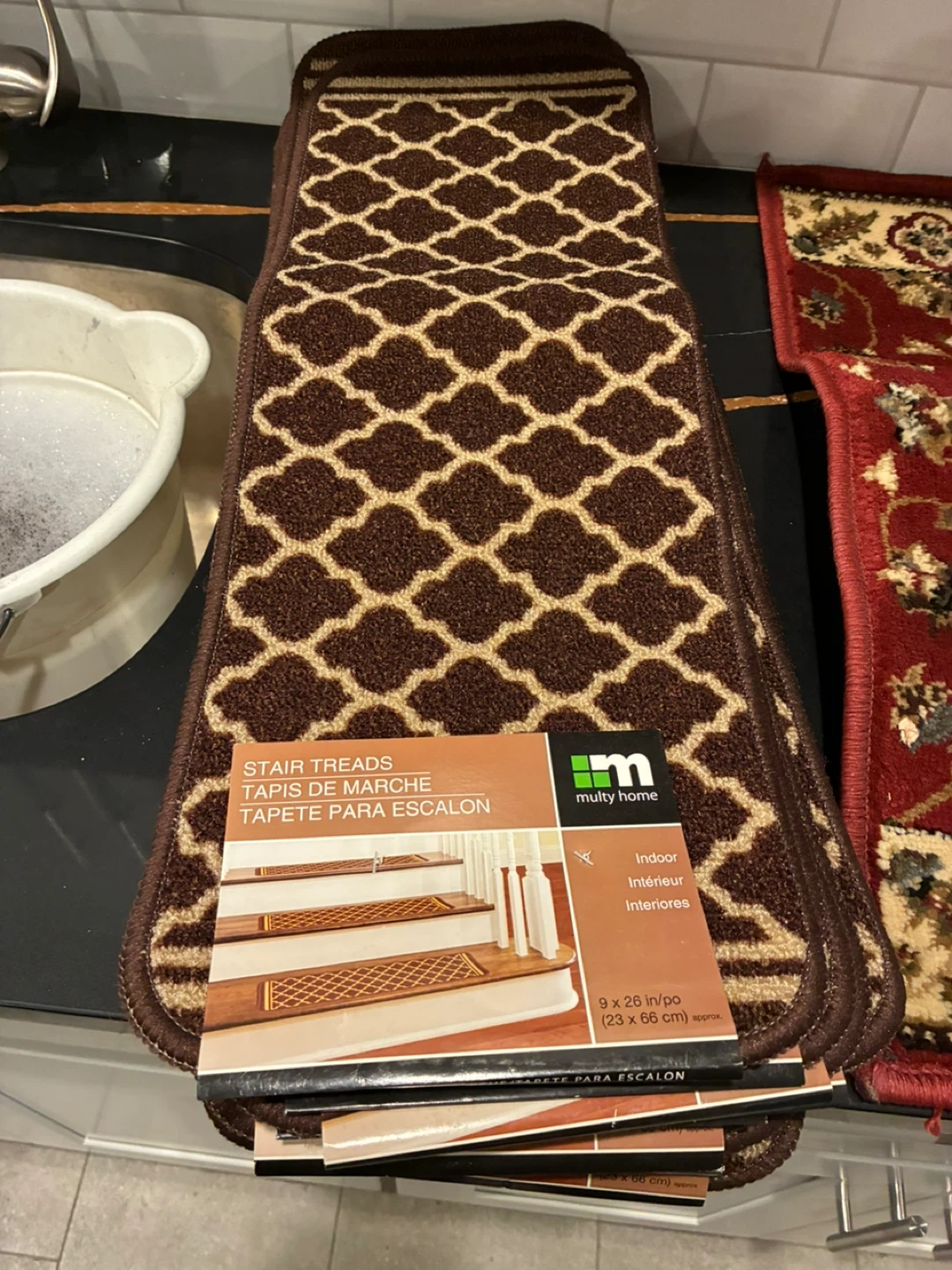 Multy Home Stair Treads - Chocolate, 9 in - New