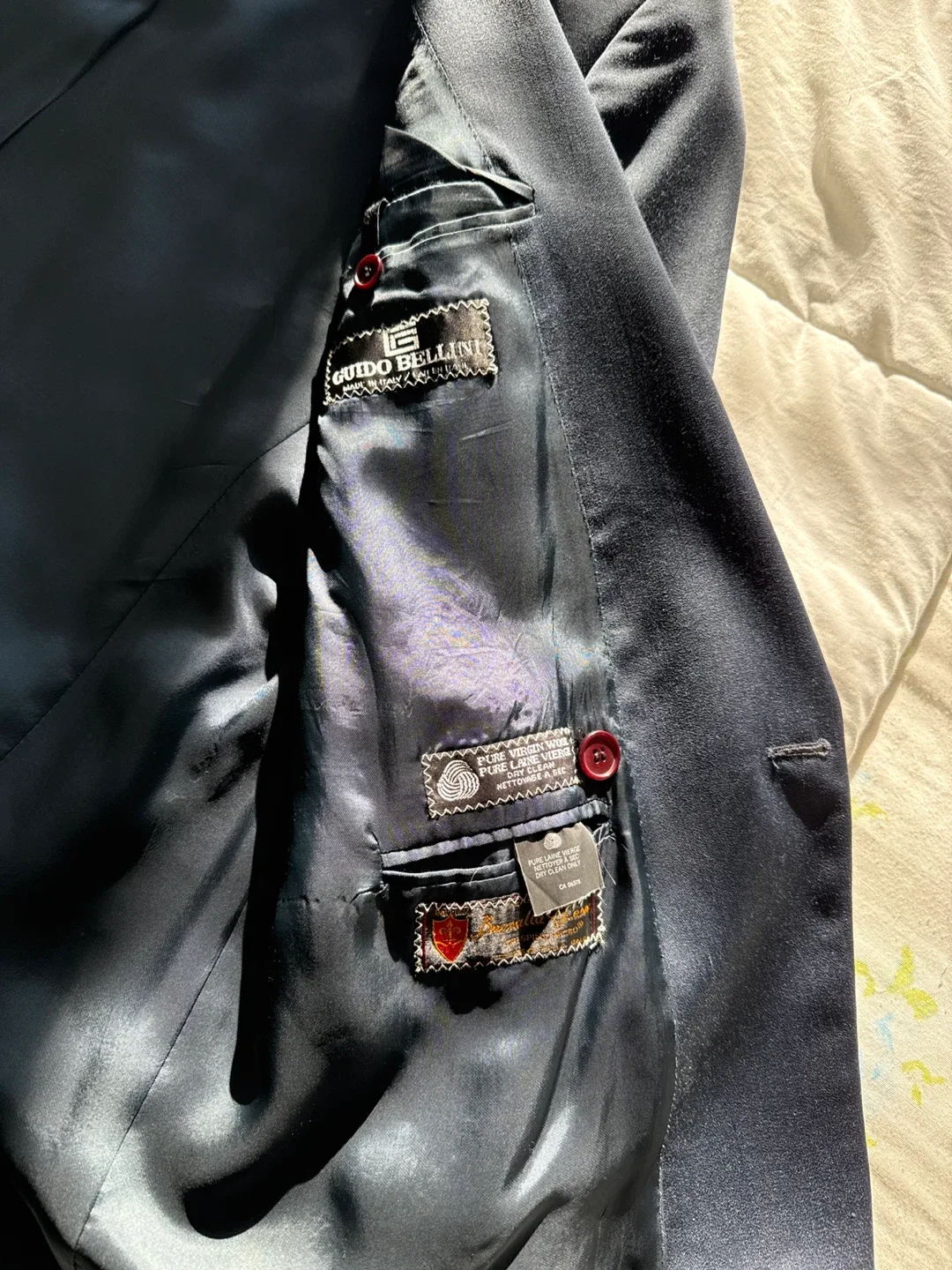 Moore's Guido Bellini Navy Blue Blazer image indicator(4)