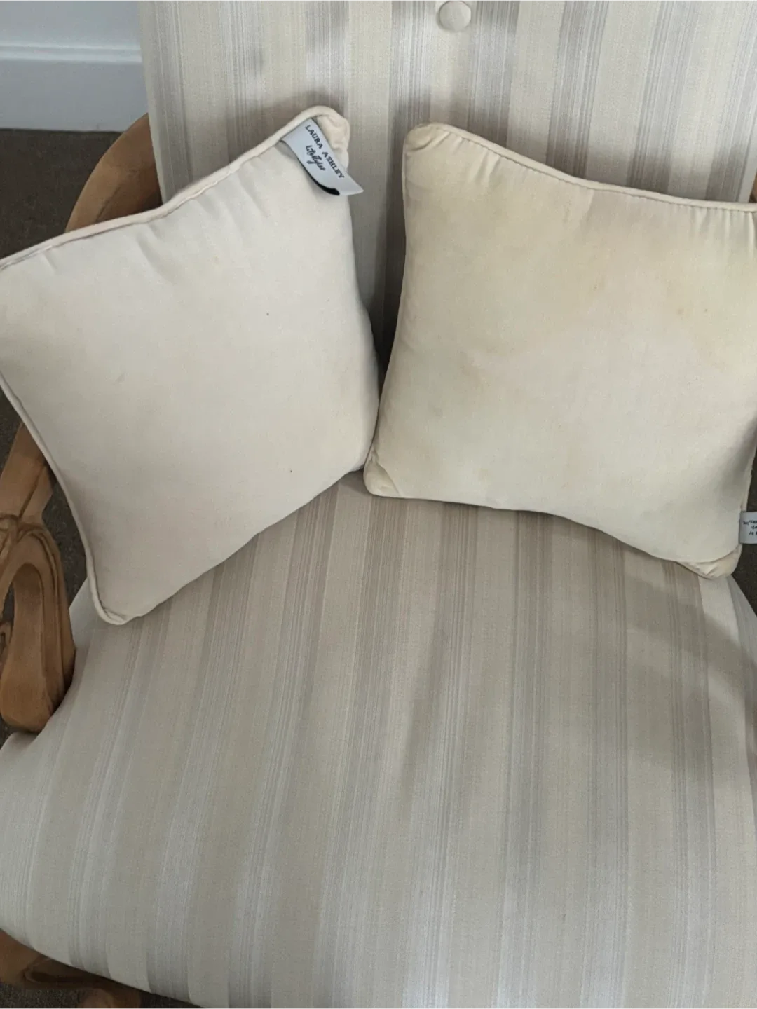 Laura Ashley Lifestyles Floral Needlepoint Pillows - Set of 2 image indicator(4)