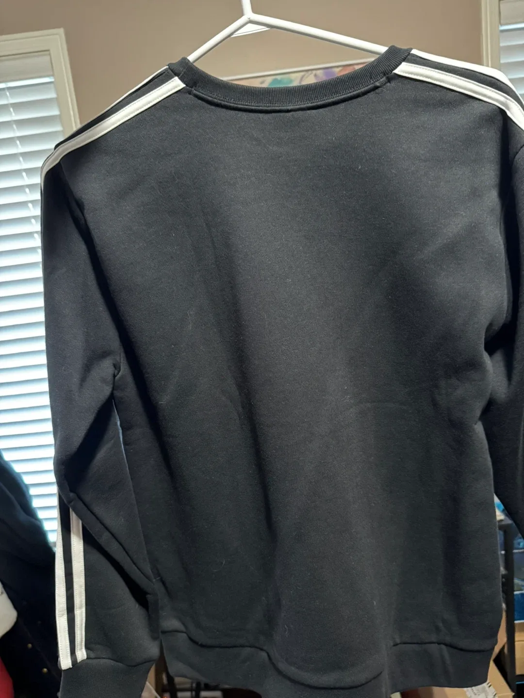 Adidas Black Long Sleeve Swearer - size 14-16 yrs image indicator(2)
