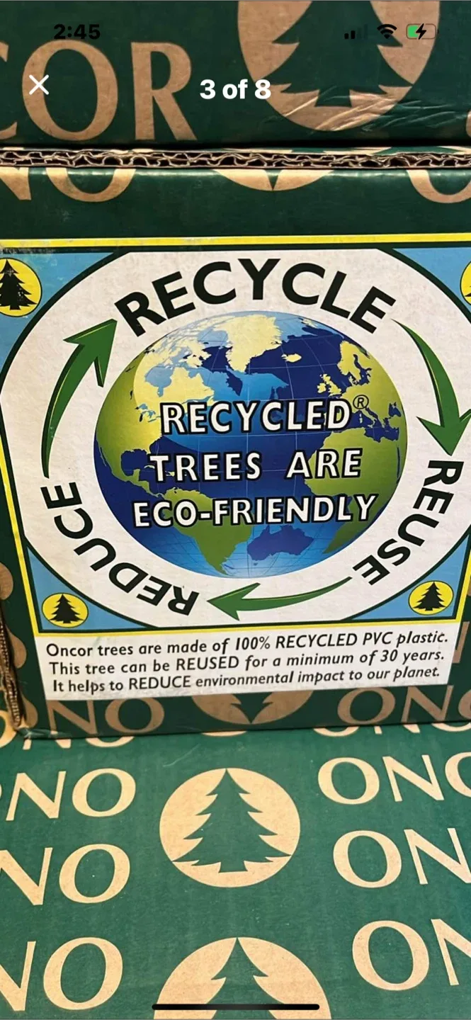 NEW Oncor 7.5ft Aspen Fir Hinge Tree - Like New! image indicator(3)