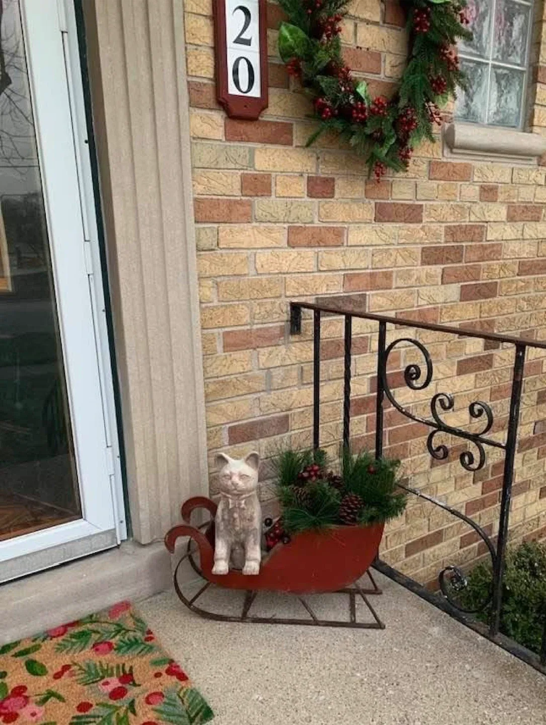 Beautiful Red Metal Christmas Sleigh🎄 image indicator(2)