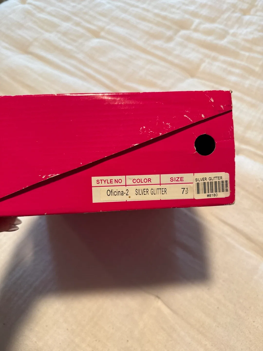 Nina Silver Glitter Heels - Size 7.5 image indicator(3)