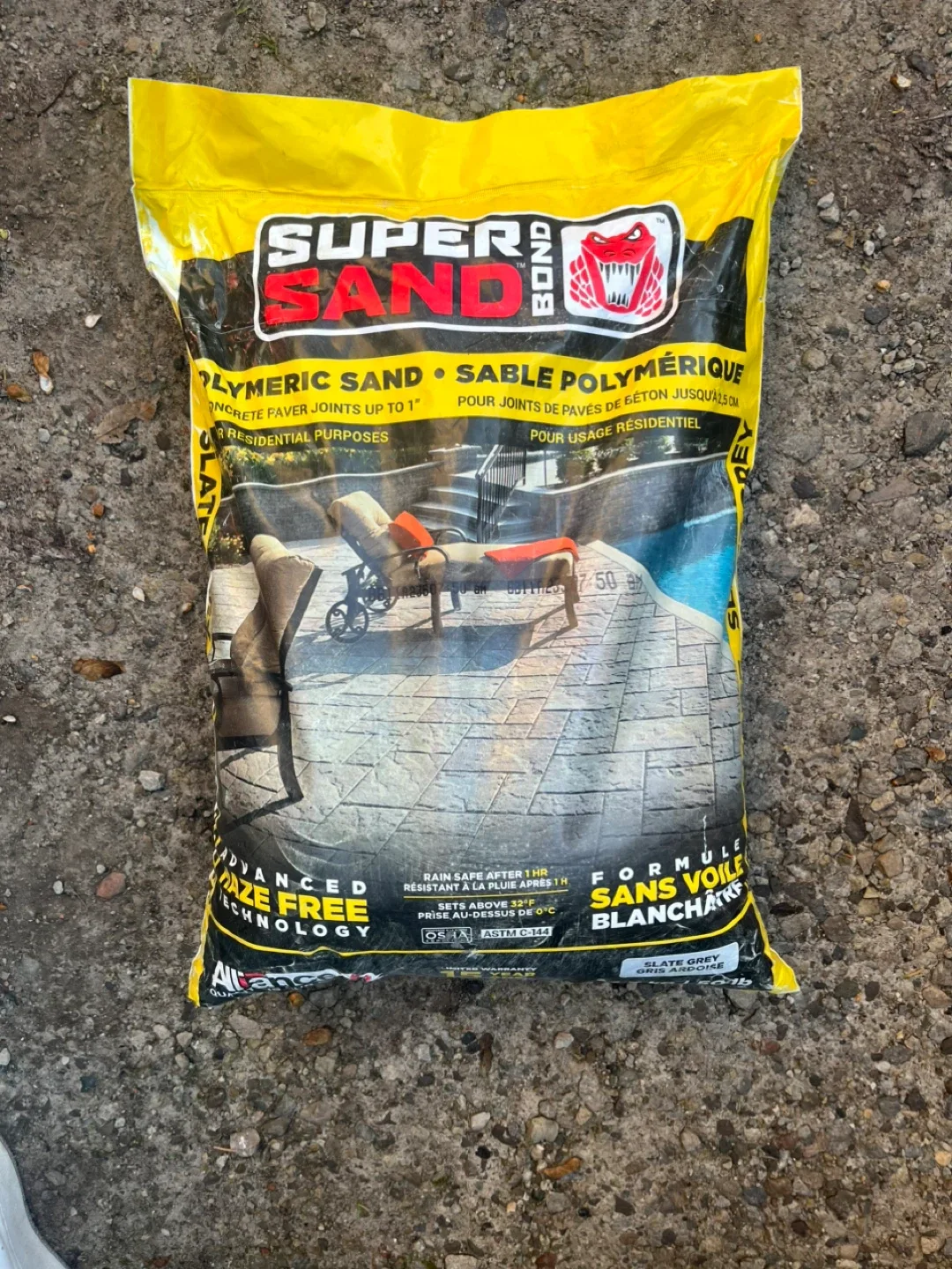 Super Sand Bond Polymeric Sand - Slate Grey