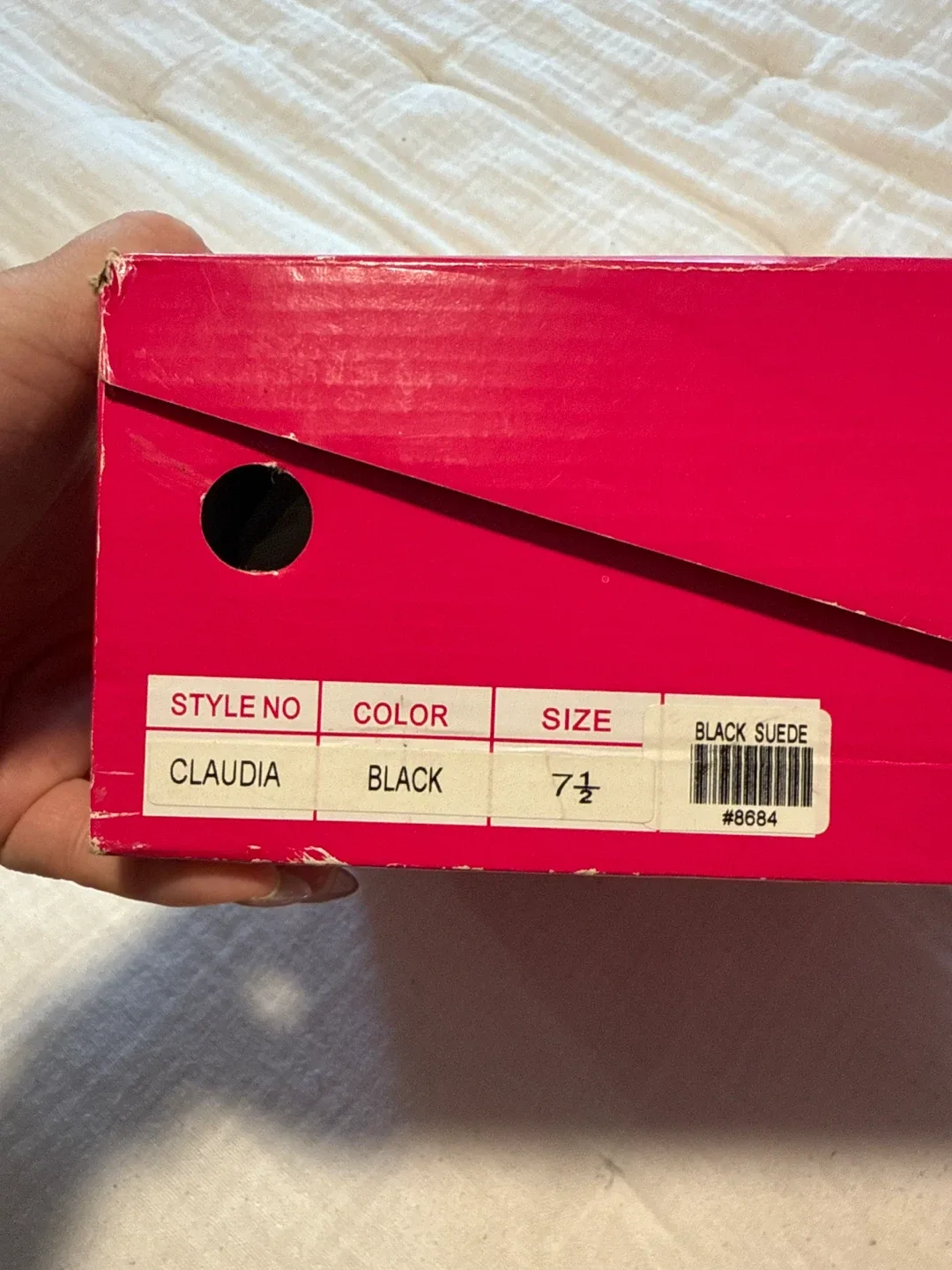 Delicious Black Suede Heels - Size 7.5 image indicator(3)