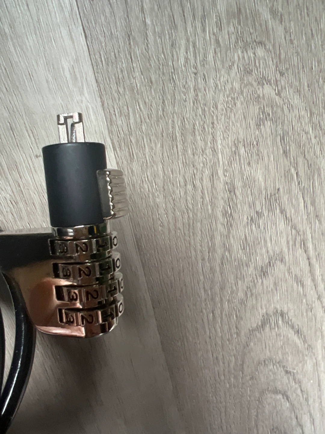 Black Combination Laptop Lock - photo 2