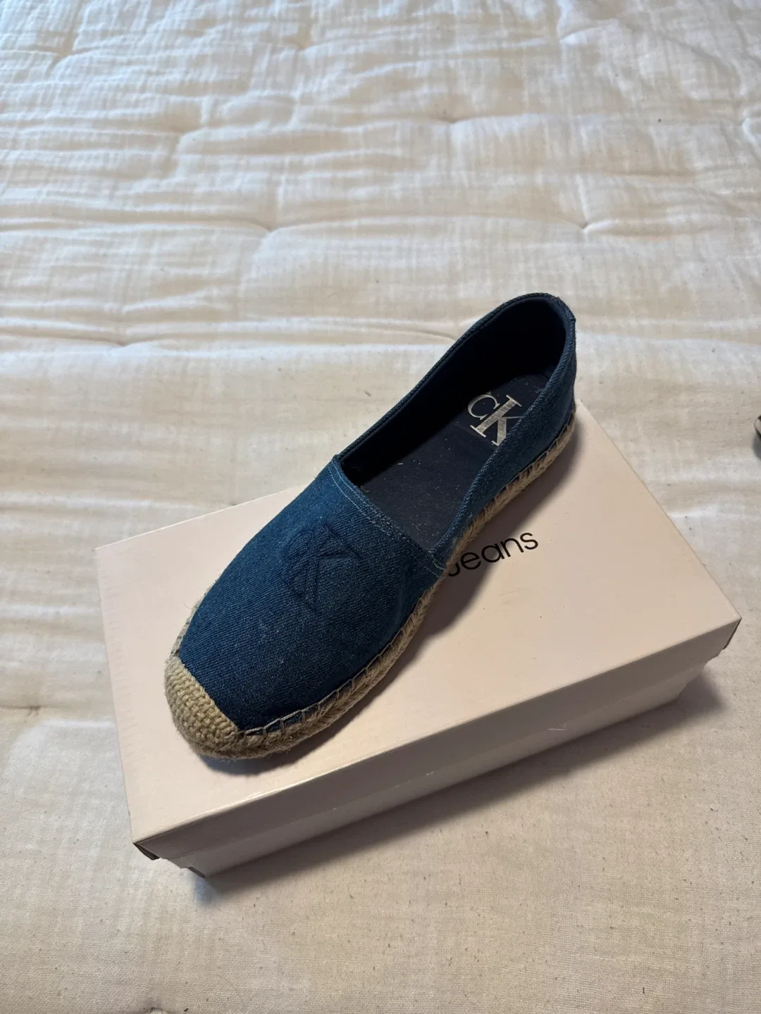 Calvin Klein Jeans kcPADON Dark Blue Espadrille - Size 7.5