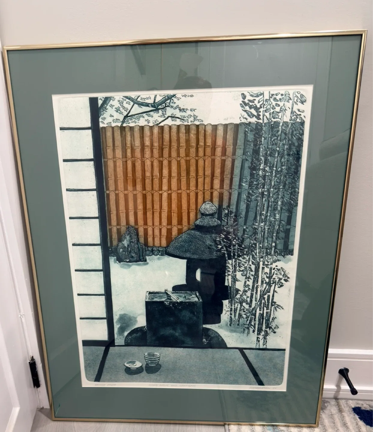 Gold Framed Japanese Print