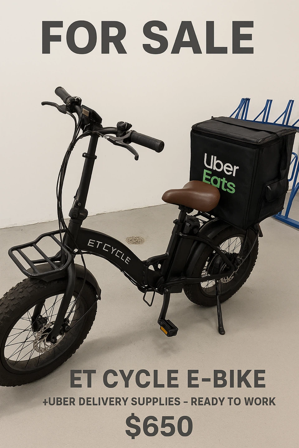 For Sale: ET Cycle Electric Bike – Excellent Condition