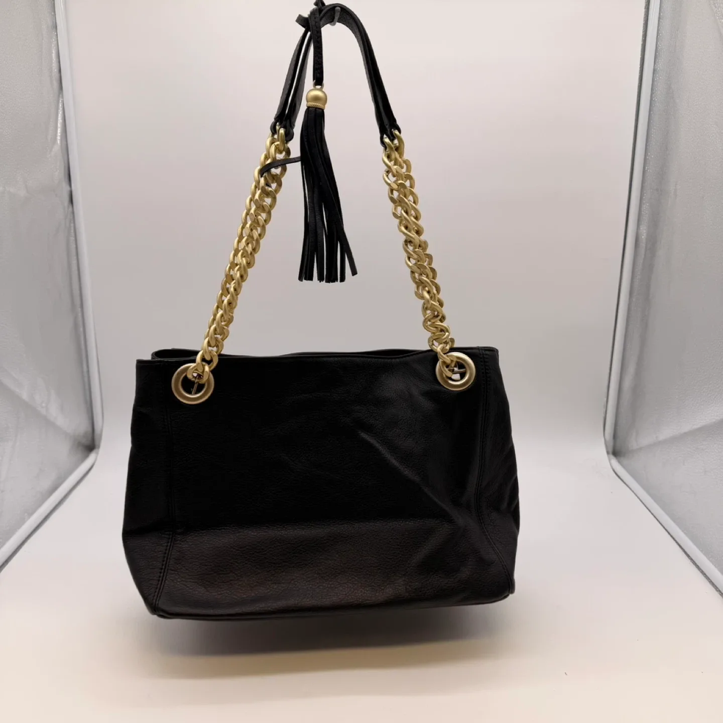 Mario Valentino Black Leather Bag – LIKE NEW – Made in Italy image indicator(10)