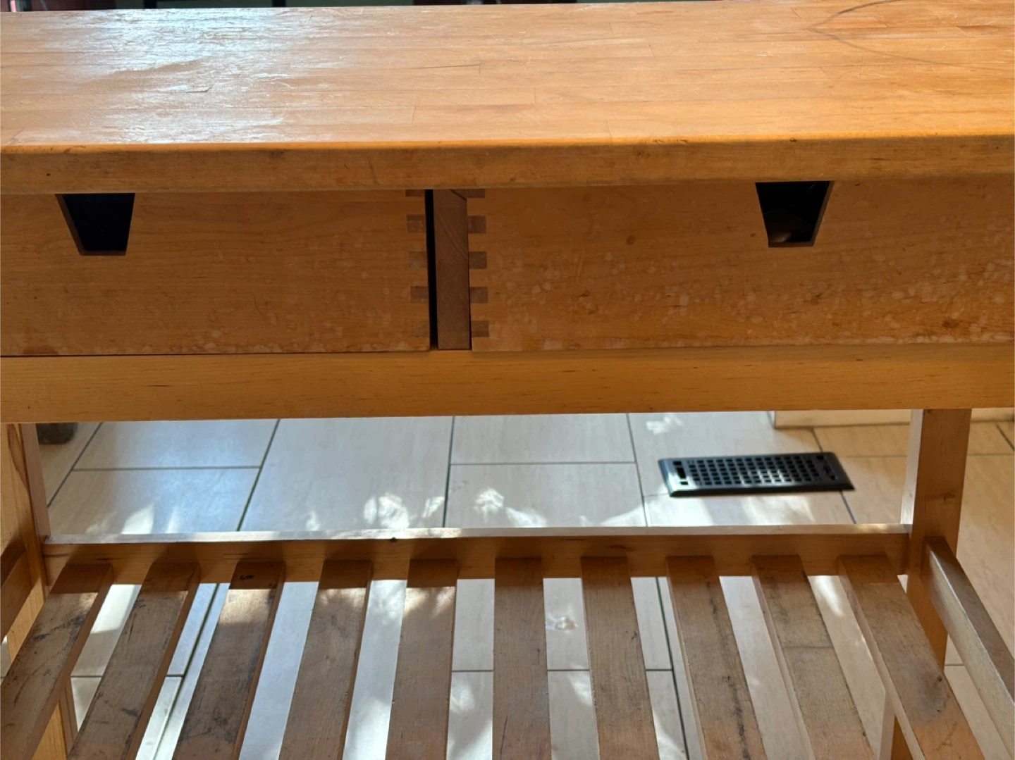 Wooden Kitchen Cart with Drawers - photo 5